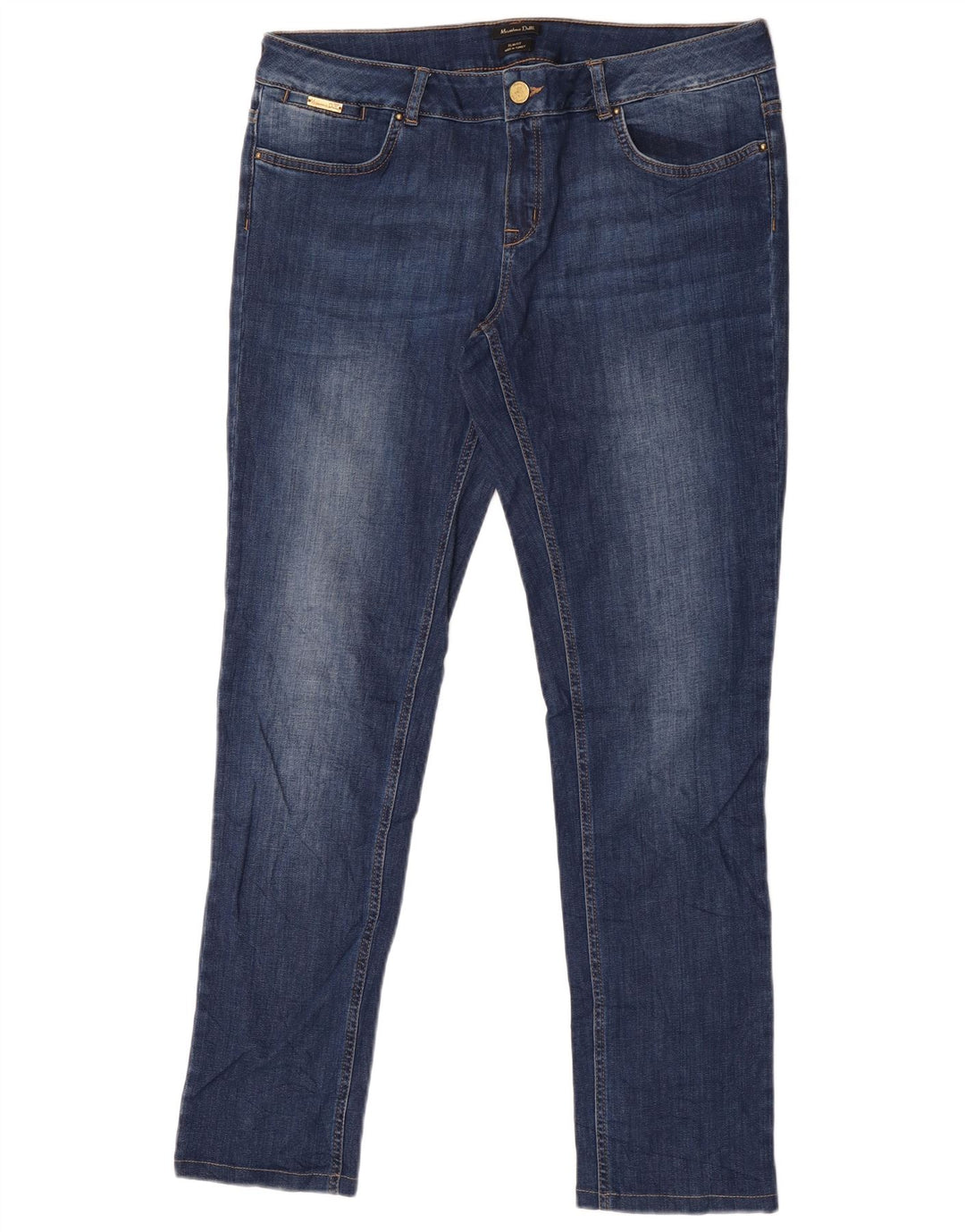 Jeans slim fit slim da donna Massimo Dutti W36 L31 Blu navy