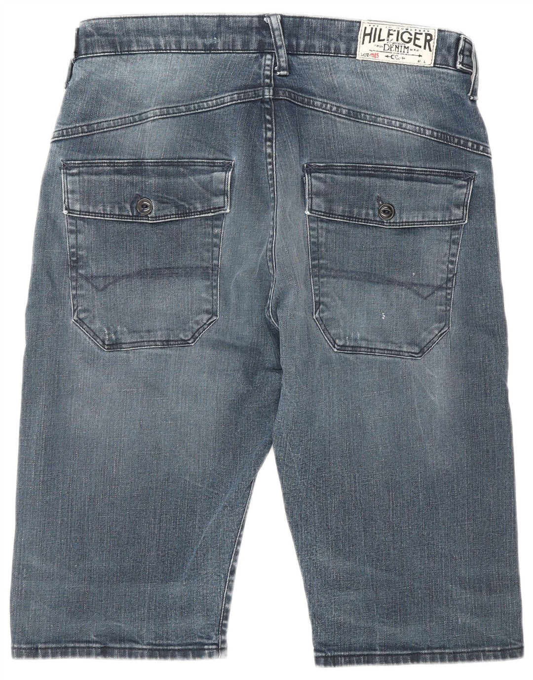 Pantaloncini di jeans invecchiati Curtis da uomo Tommy Hilfiger W32 blu medio