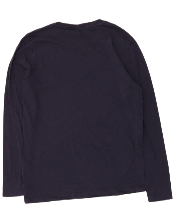 Jack & Jones Top da uomo a maniche lunghe in cotone blu navy medio