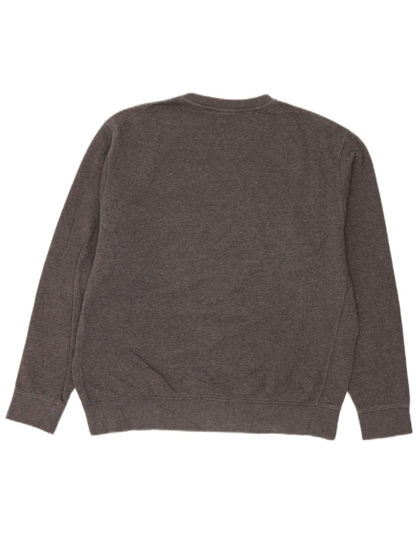 Felpa con grafica Nike Eagles da uomo, grande, in cotone grigio
