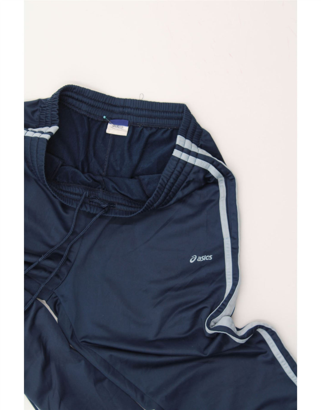 Pantaloni da tuta ASICS da uomo grandi in poliestere blu navy