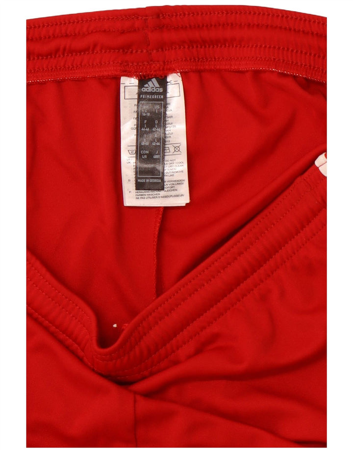 Pantaloncini sportivi ADIDAS Aeroready da donna UK 16/18 Large Rosso Poliestere