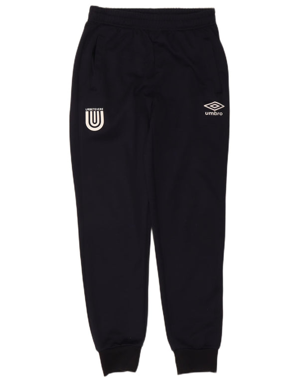 Umbro Mens Graphic Tracksuit Trousers Joggers Small  Navy Blue Polyester