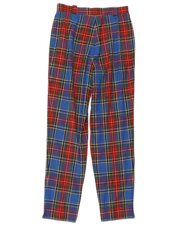 Pantaloni da abito da donna GARDEUR UK 12 Medium W28 L29 a quadri multicolore