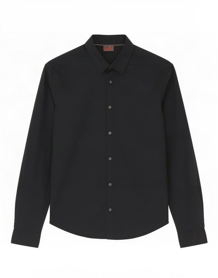 Camicia da uomo Esprit in cotone nero medio
