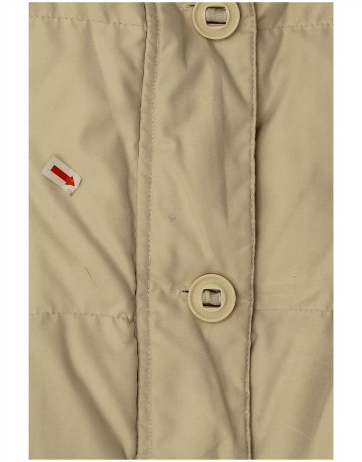 Diadora Girls Oversized Padded Jacket 9-10 Years Large Beige Polyester