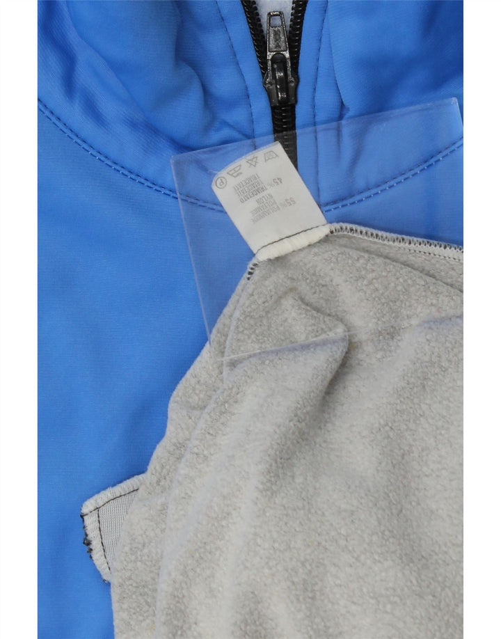 VINTAGE Mens Tracksuit Top Jacket Large Blue Colourblock Polyester Vintage Vintage and Second-Hand Vintage from Messina Hembry 