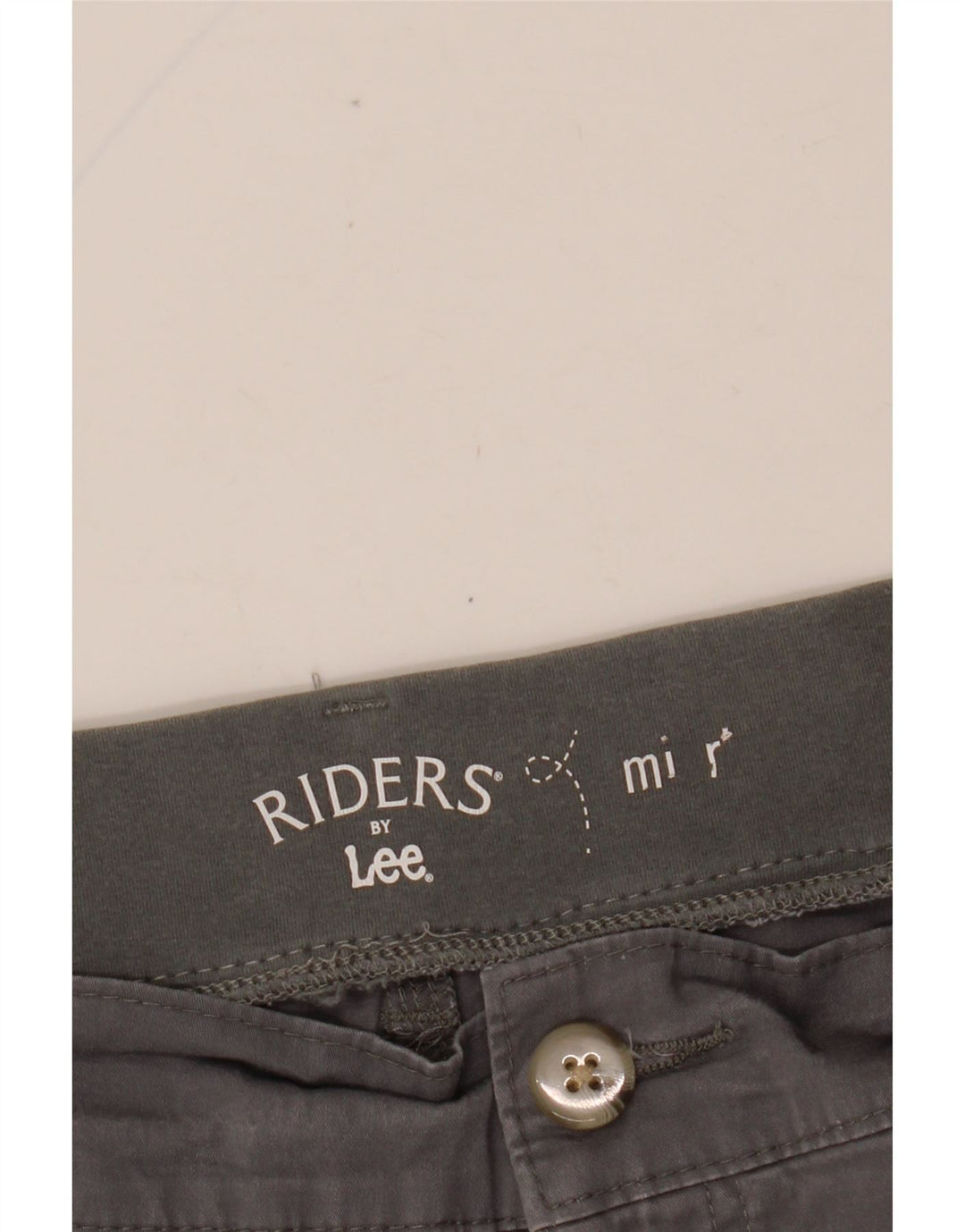 Pantaloncini chino a vita media da donna LEE Riders W36 XL Grigi