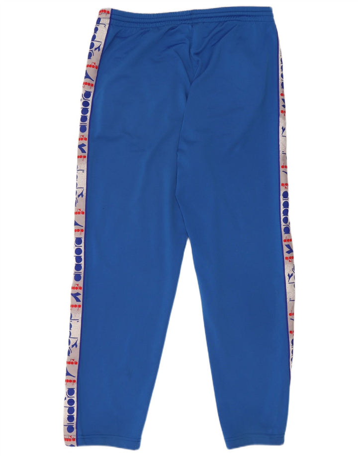 Pantaloni da tuta grafici da uomo Diadora Large blu in poliestere