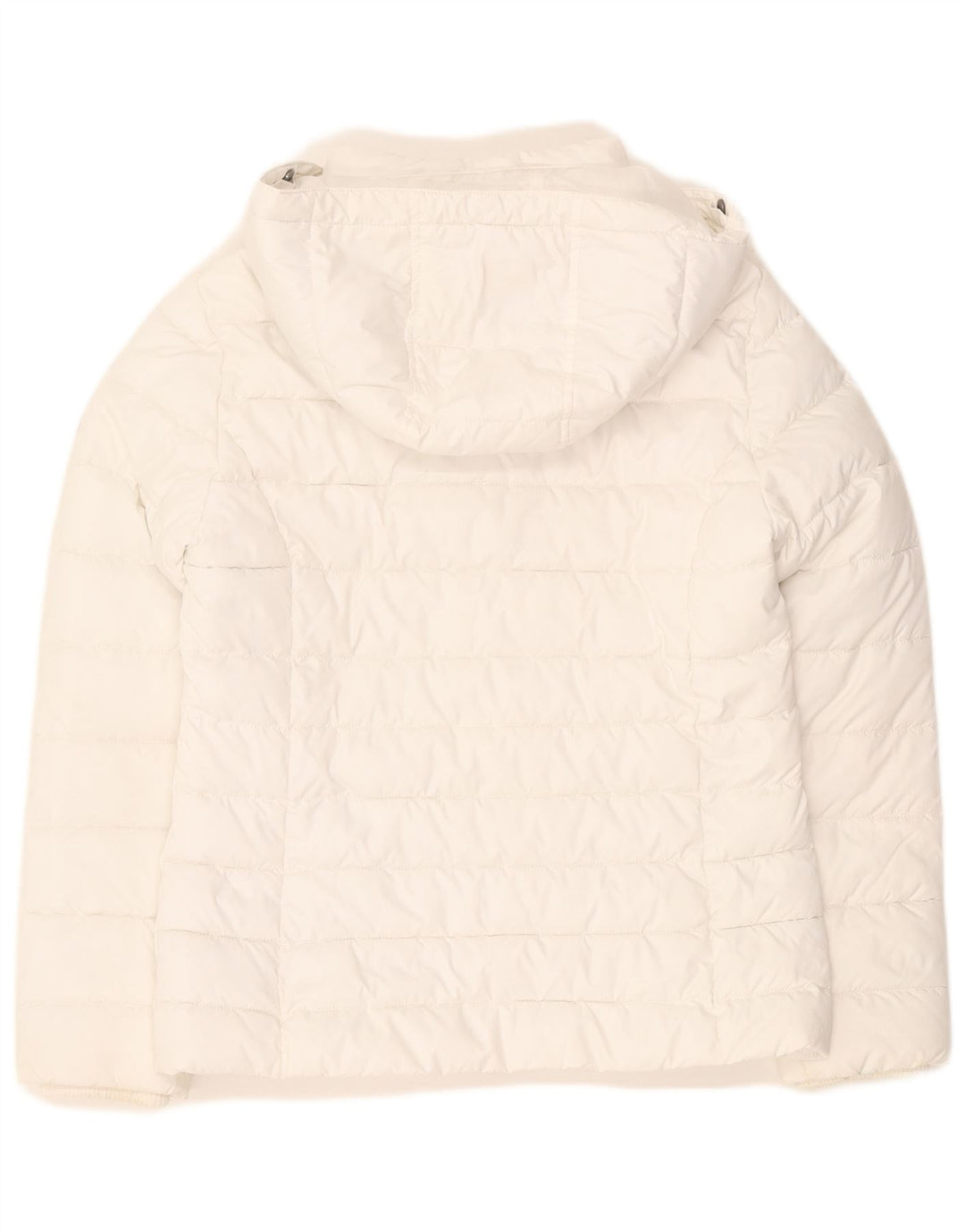 Giacca imbottita con cappuccio da donna Tommy Hilfiger UK 14 poliestere bianco medio