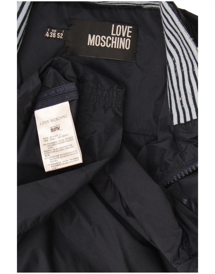 Giacca da tuta da uomo Moschino IT 52 Large Blu Navy Poliammide