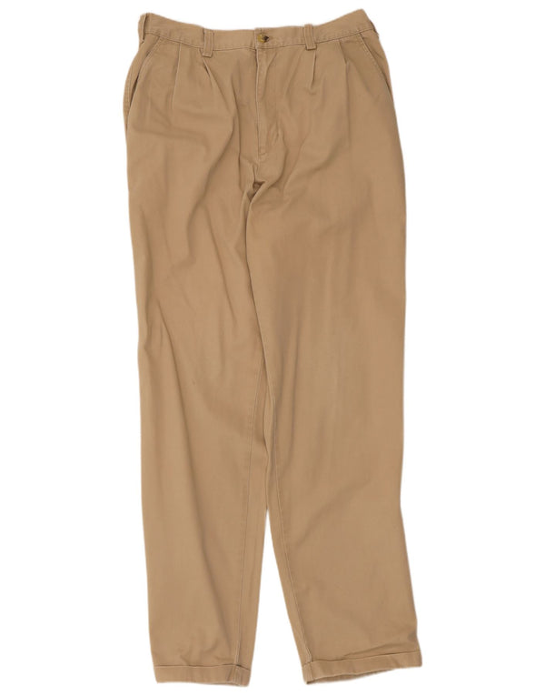 Pantaloni chino con pegging da uomo Timberland W35 L33 in cotone beige