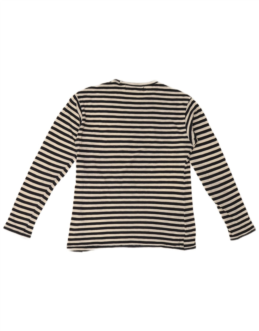 Top Zara da donna a maniche lunghe UK 10 piccolo nero a righe