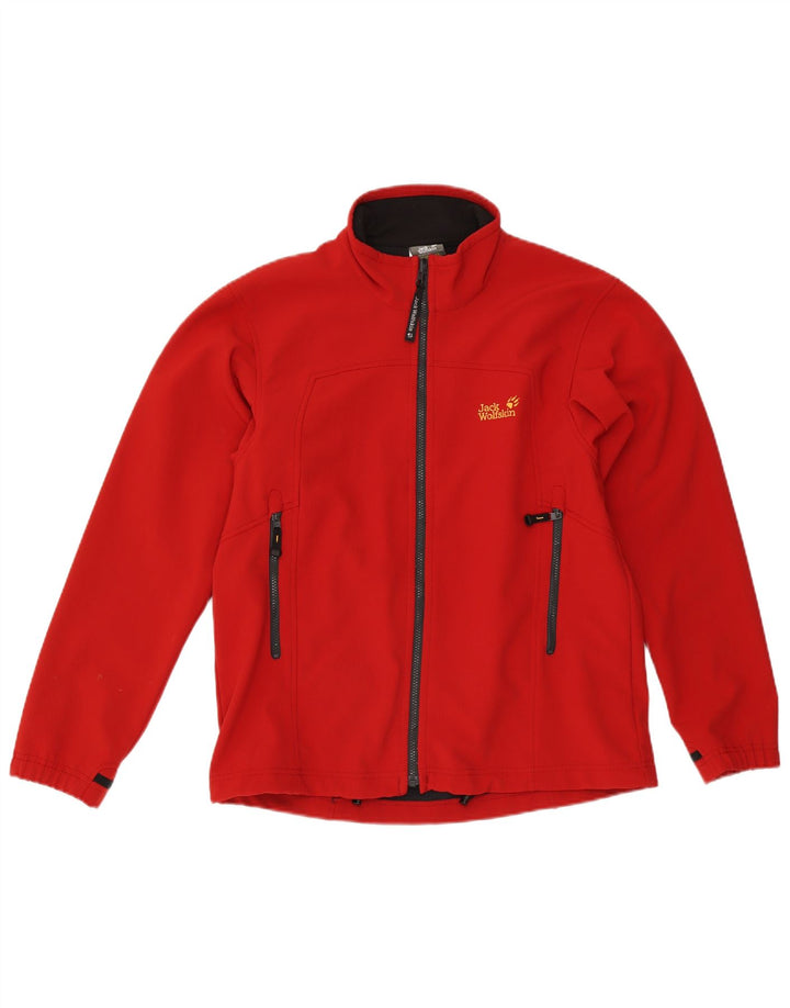 Giacca da tuta da uomo Jack Wolfskin UK 40/42 grande poliestere rosso