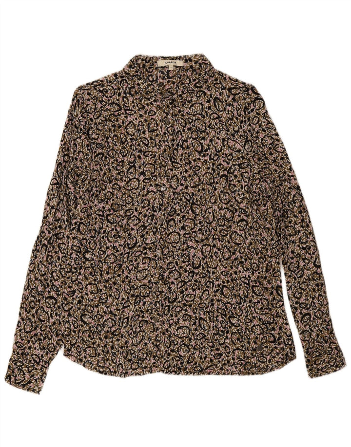 Camicia Garcia da donna con motivo astratto UK 10 piccola viscosa multicolore