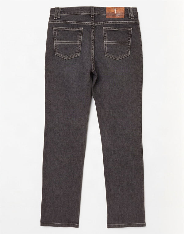 Trussardi Jeans Donna Straight W26 L28 Cotone Grigio
