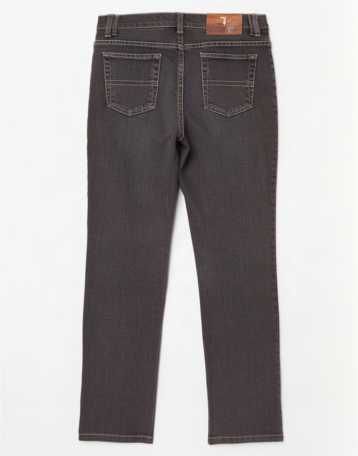 Trussardi Jeans Donna Straight W26 L28 Cotone Grigio