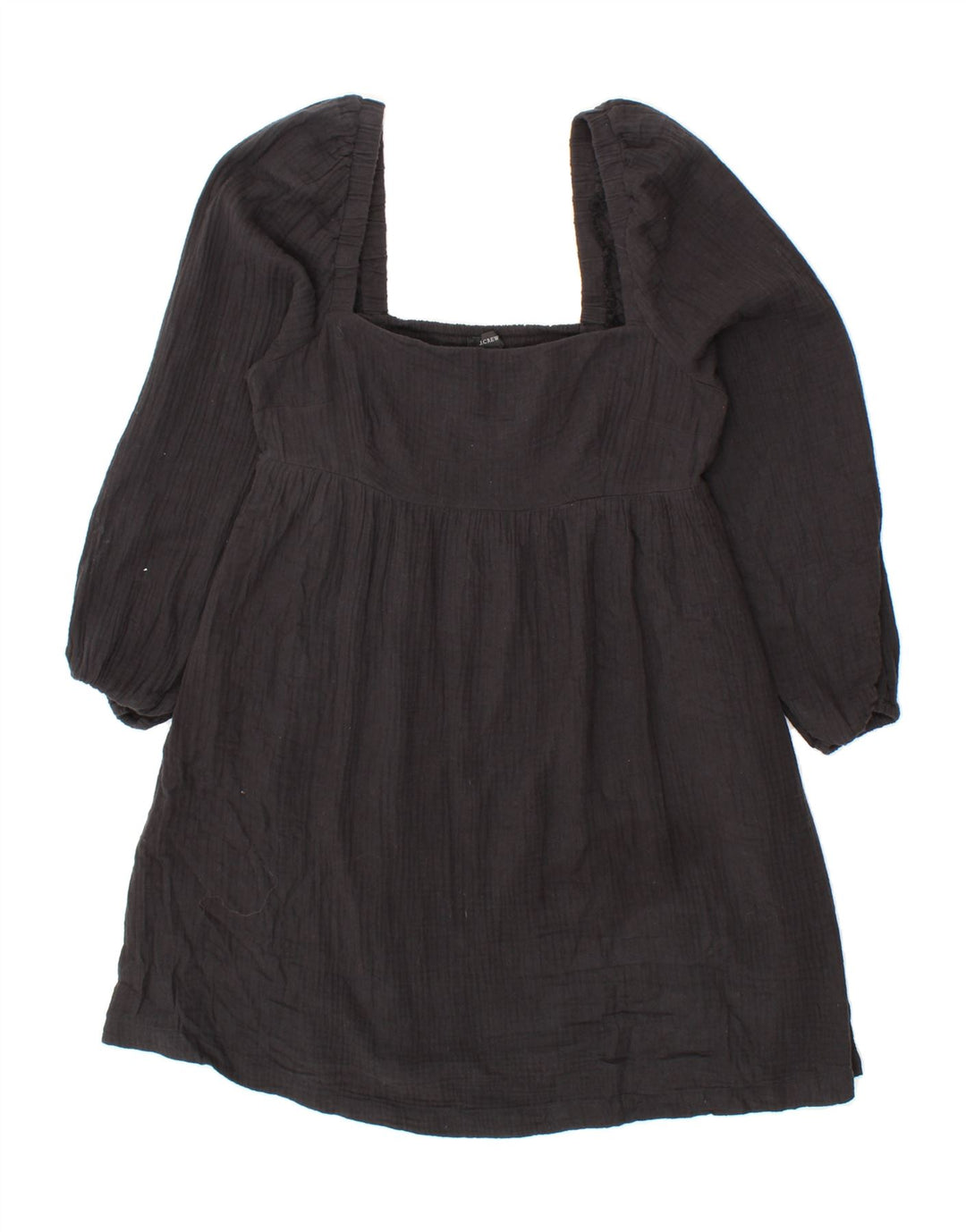 J. CREW Womens Blouse Top UK 12 Medium Black Cotton Vintage J. Crew and Second-Hand J. Crew from Messina Hembry 