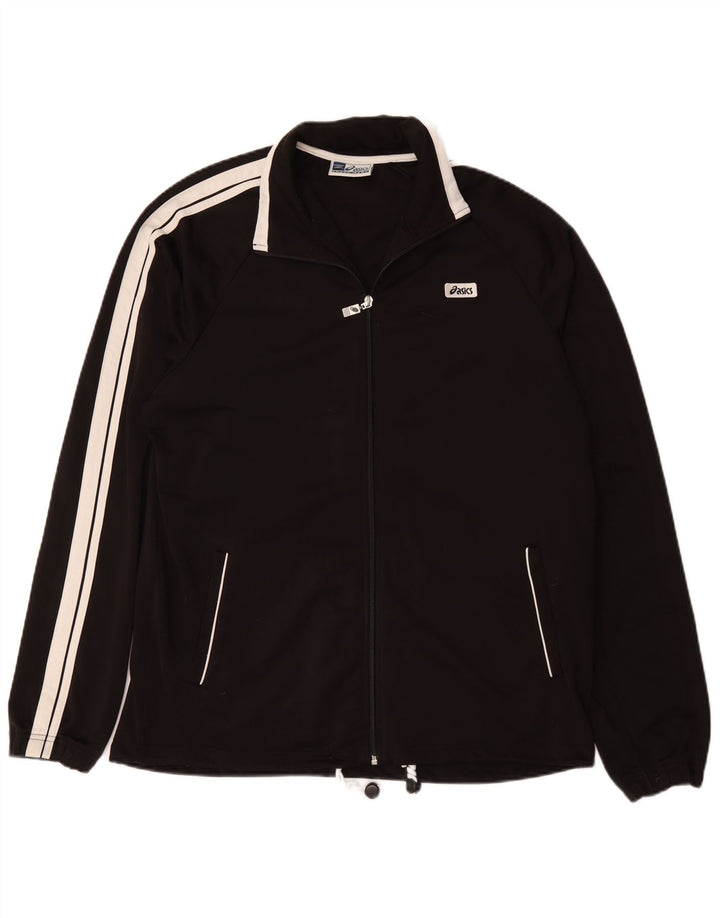 Giacca da ginnastica da uomo Asics, giacca grande, colore nero