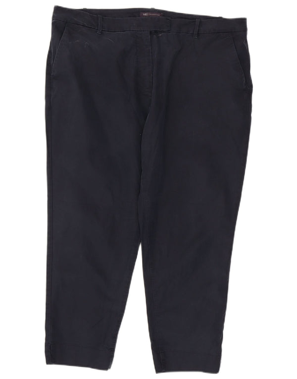 Pantaloni corti da donna Marks & Spencer UK 18 XL W38 L24 Cotone blu navy