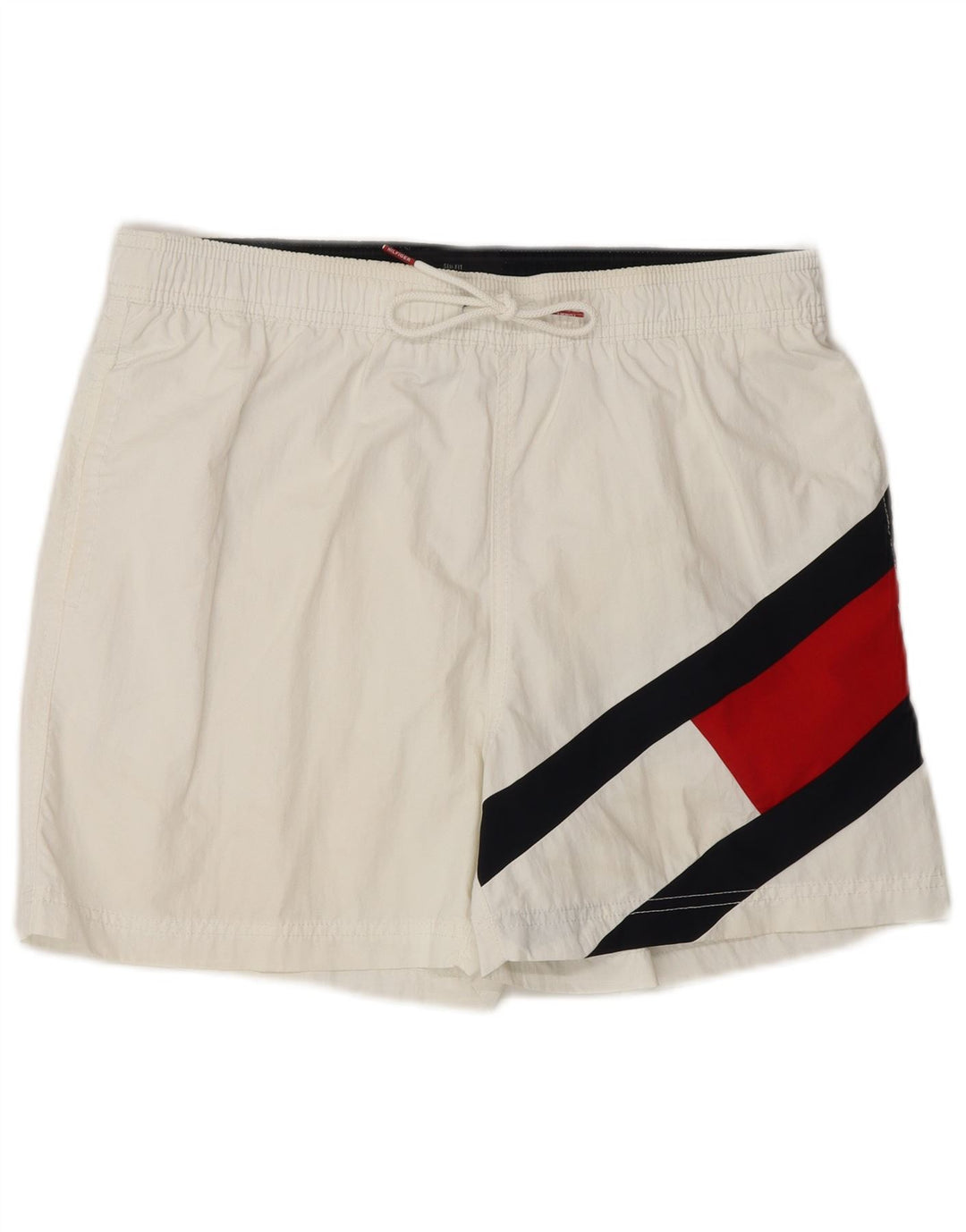 TOMMY HILFIGER Pantaloncini da bagno grafici da uomo Medium White Beach