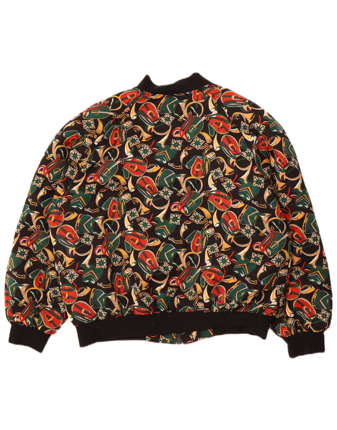 Giacca bomber grafica oversize da donna EASTEX UK 14 grande poliestere nero