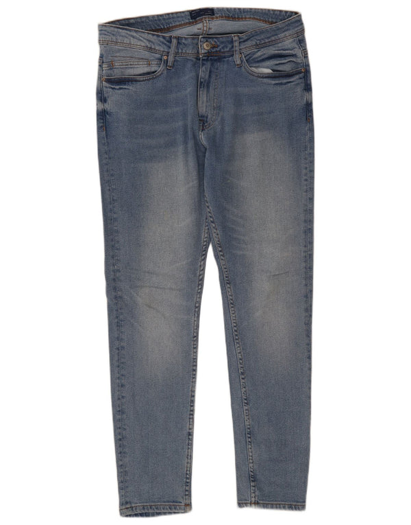 Jeans skinny da uomo Zara EU 44 Large W34 L30 Cotone blu