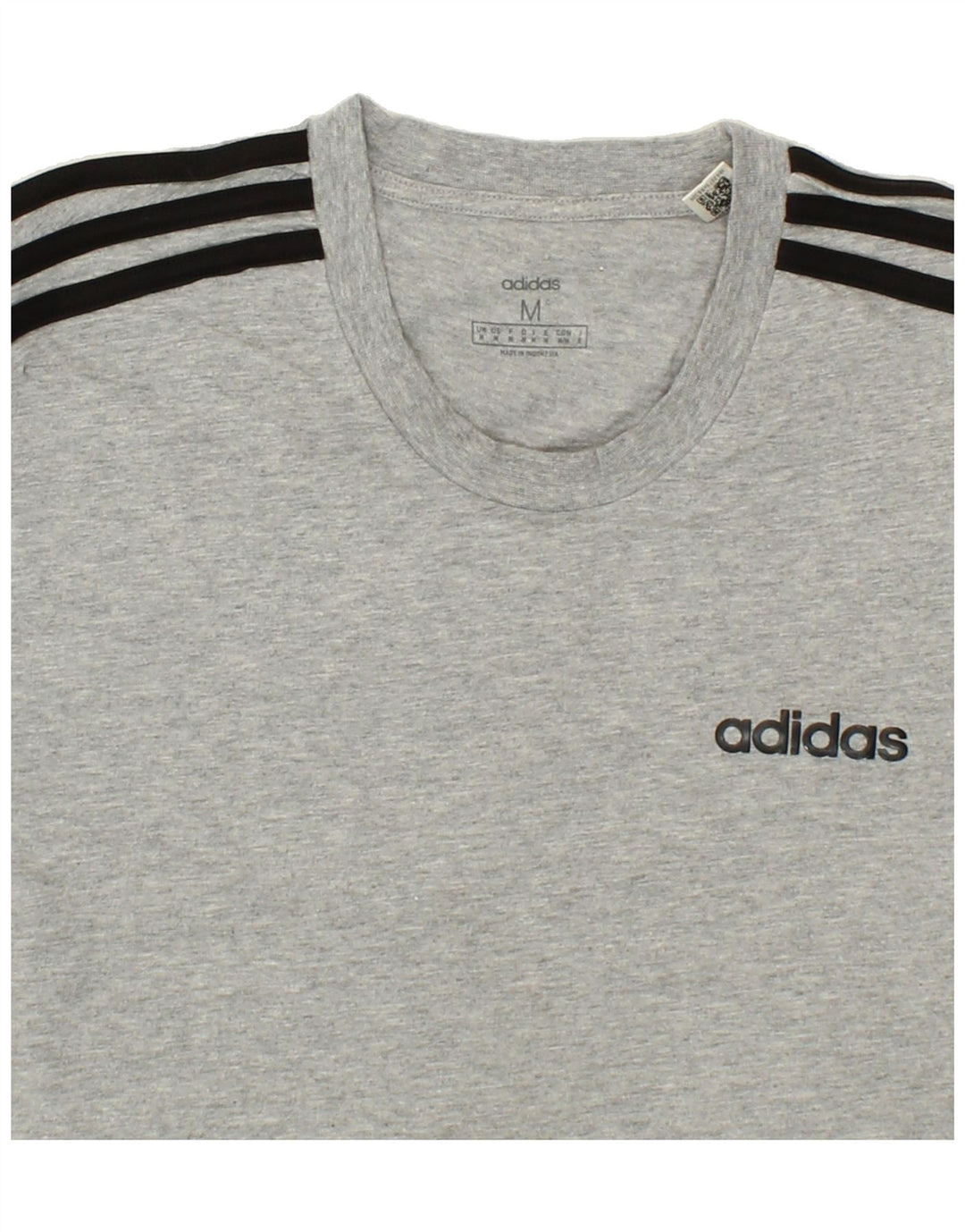 ADIDAS Mens T-Shirt Top Medium Grey Cotton Vintage Adidas and Second-Hand Adidas from Messina Hembry 