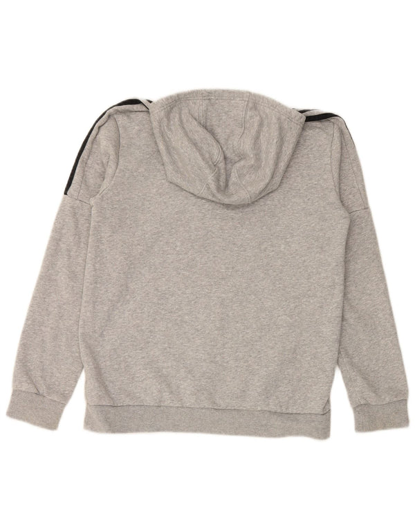 Felpa con cappuccio grafica ADIDAS per ragazzi 13-14 anni in cotone grigio
