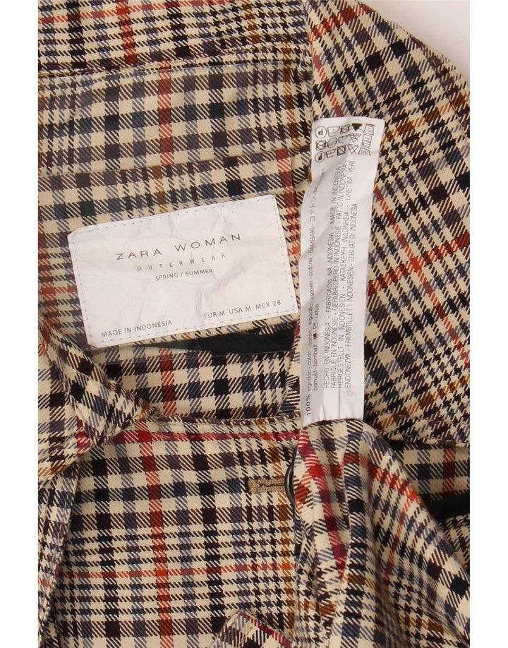 Trench da donna Zara UK 14 pied de poule medio multicolore