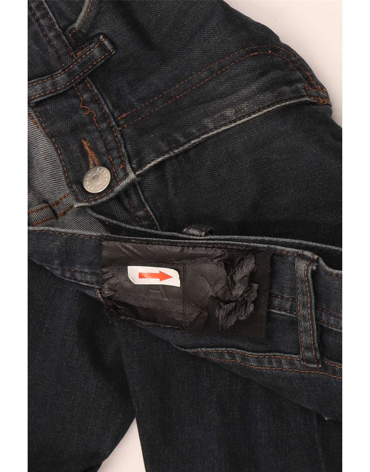 Jeans dritti da uomo Armani Exchange W30 L32 in cotone blu navy