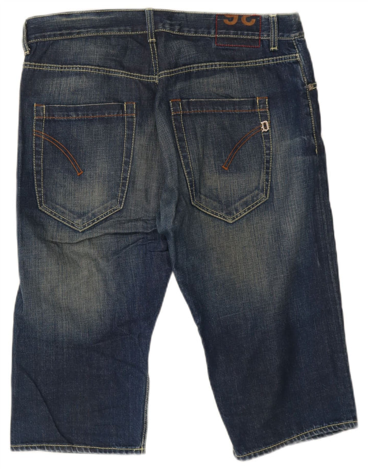 Pantaloncini di jeans da uomo Dondup W36 grandi in cotone blu