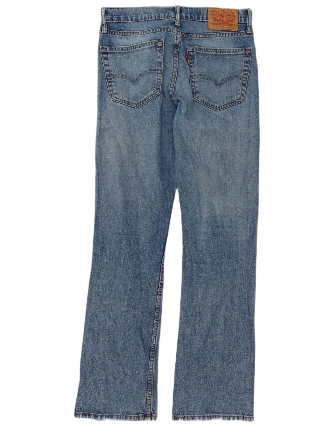 Levi's Uomo 527 Jeans Bootcut W32 L32 Cotone Blu