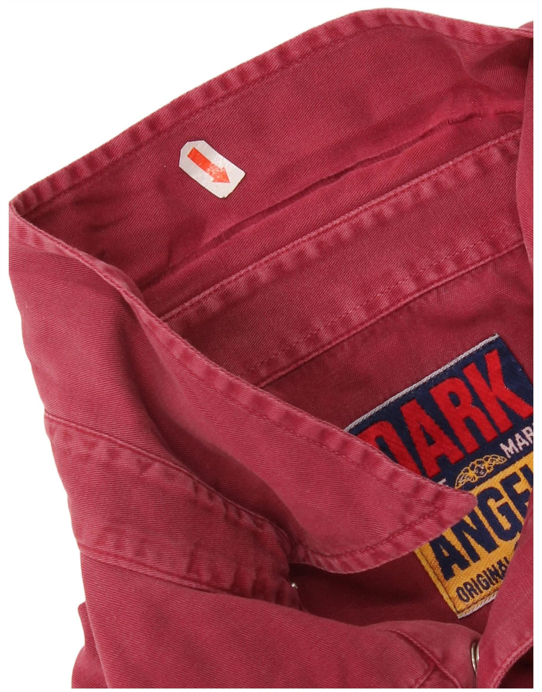 Camicia western da uomo vintage XL in cotone bordeaux