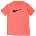 T-shirt grafica da uomo Nike Dri Fit, top in poliestere gessato rosa medio