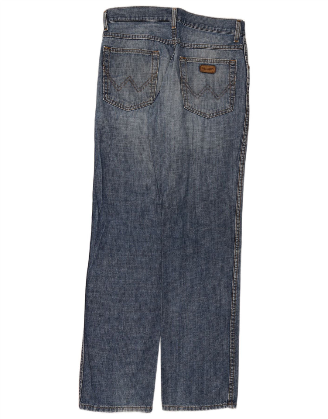 Jeans dritti da uomo Wrangler vestibilità regolare W32 L32 cotone blu