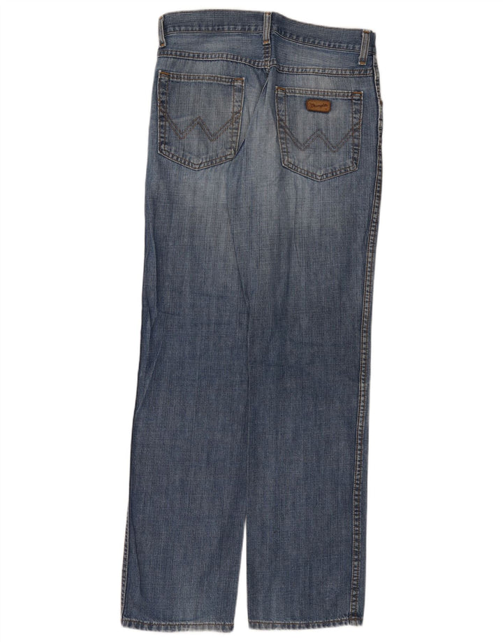 Jeans dritti da uomo Wrangler vestibilità regolare W32 L32 cotone blu