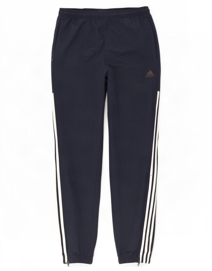 Pantaloni da tuta da uomo Adidas Joggers piccoli in poliestere blu navy