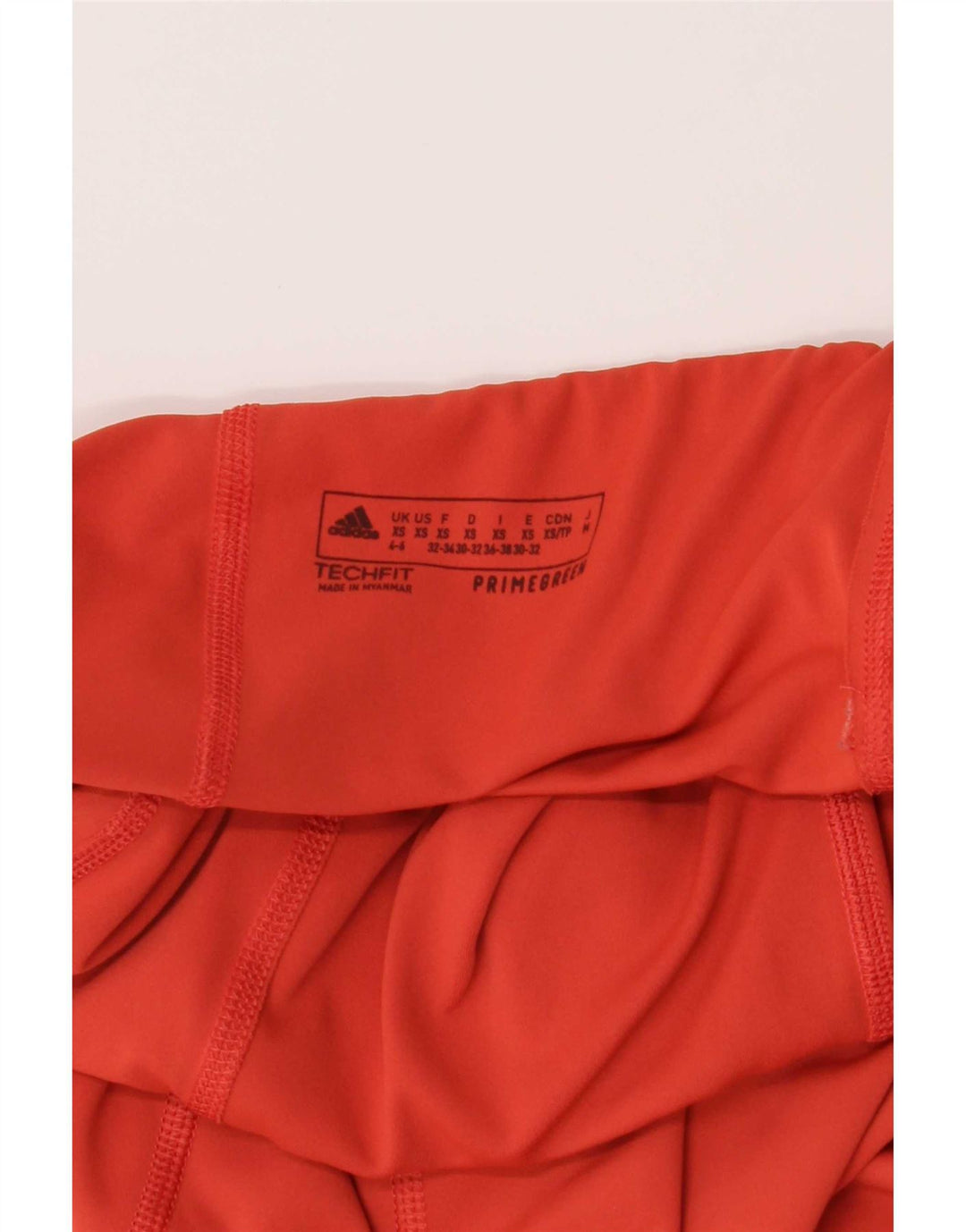 Leggings grafici da donna Adidas UK 4/6 XS poliestere rosso