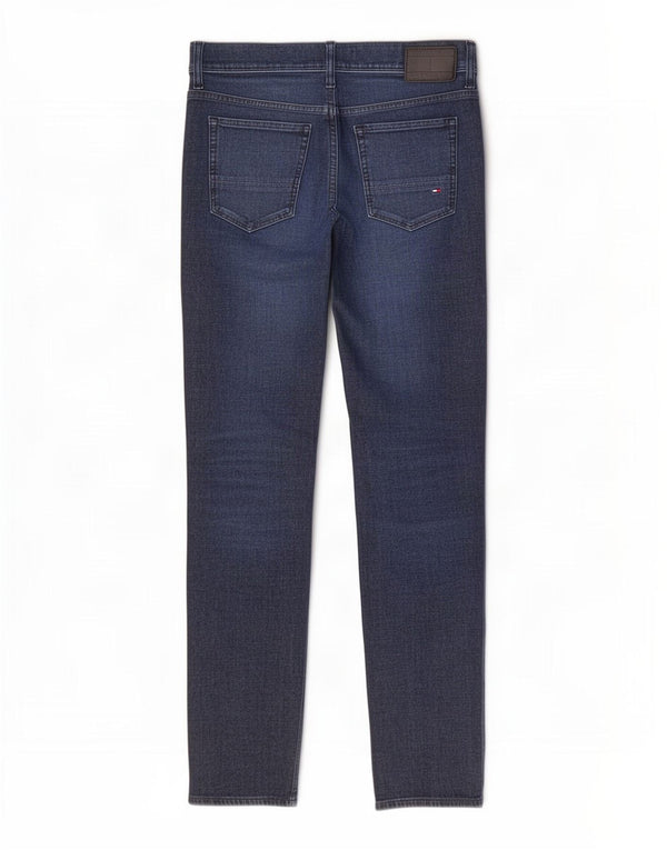 Tommy Hilfiger Uomo Bleecker Stretch Jeans Slim W30 L32 Cotone Blu Navy