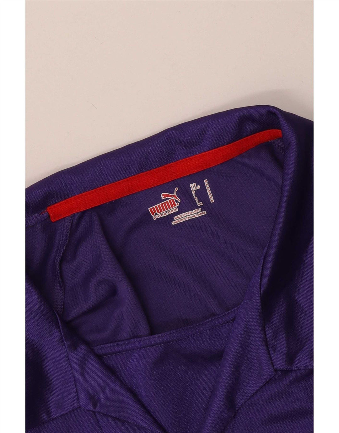 Polo Puma da uomo color block viola medio