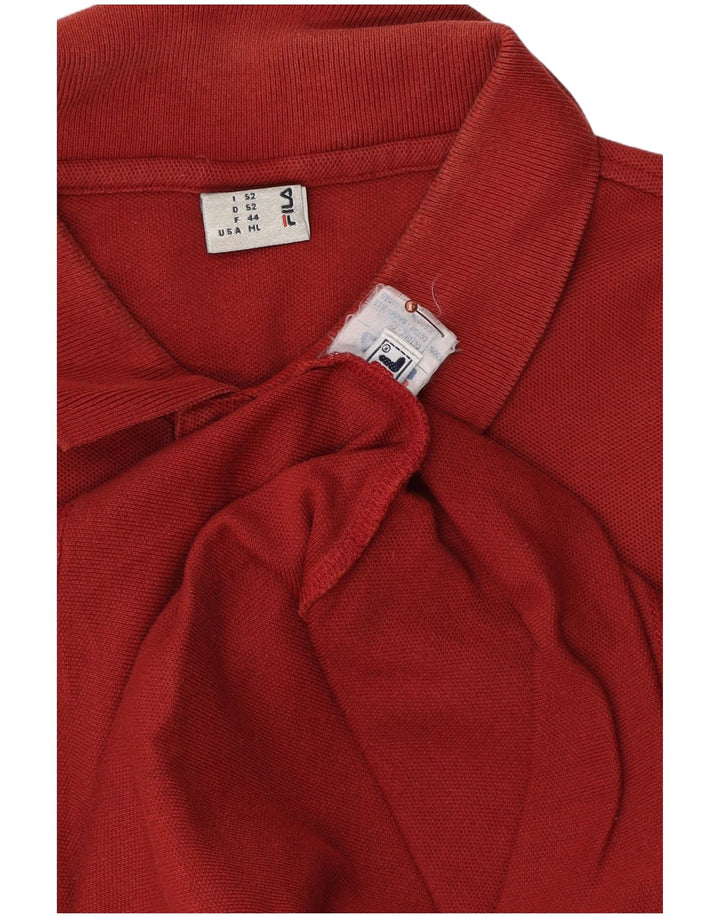 Polo Uomo Fila IT 52 Large Bordeaux Cotone