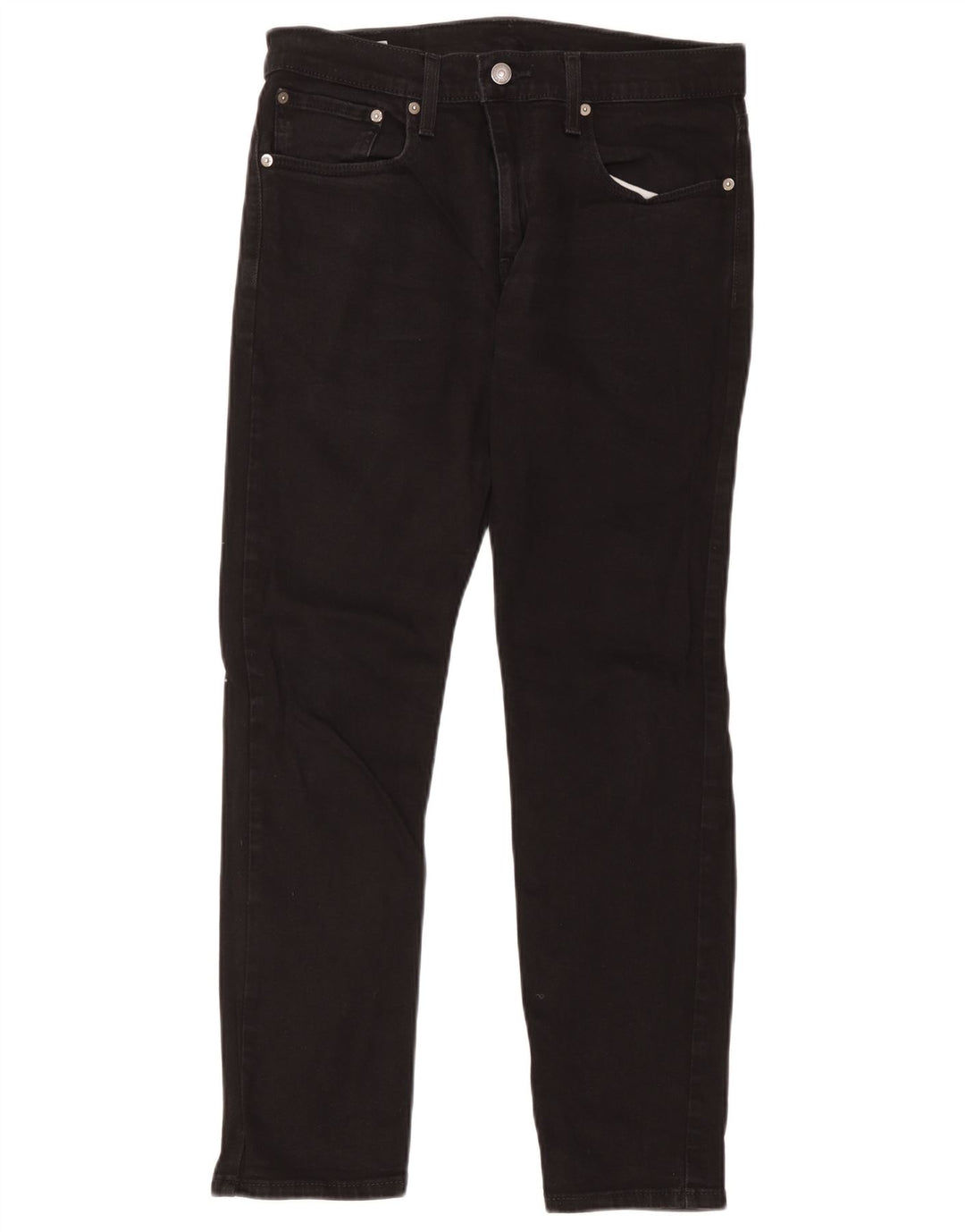 Levi's Uomo 502 Jeans affusolati W32 L32 Cotone Nero