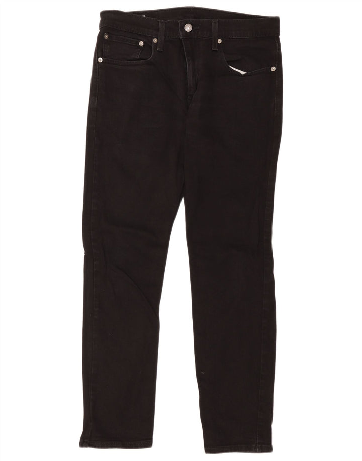 Levi's Uomo 502 Jeans affusolati W32 L32 Cotone Nero