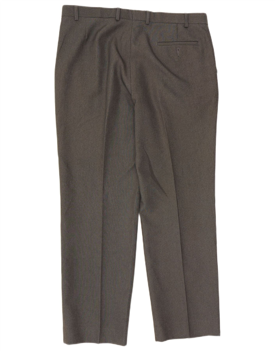 Pantaloni da abito dritti da uomo Marks & Spencer W38 L33 poliestere grigio