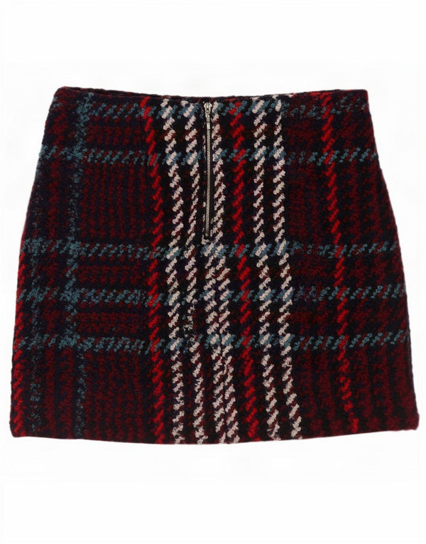 Minigonna da donna Marks & Spencer UK 16 grande W34 a quadri multicolore