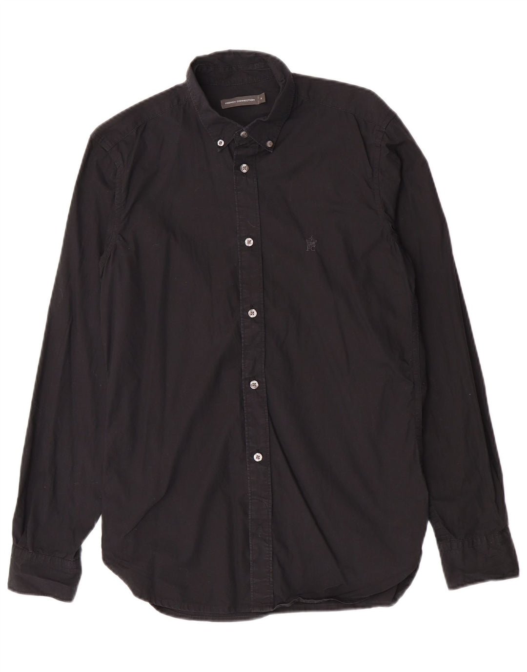 Camicia da uomo French Connection piccola in cotone nero