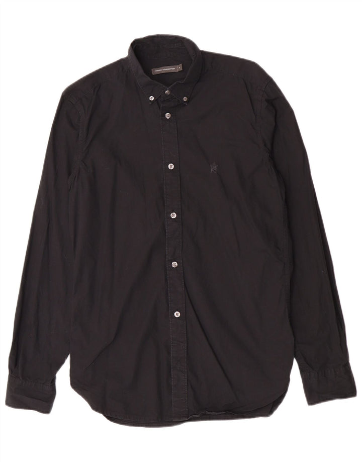 Camicia da uomo French Connection piccola in cotone nero
