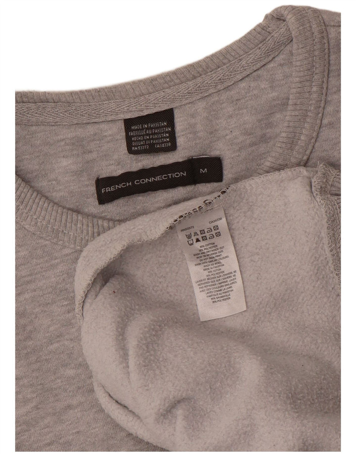 Felpa da uomo French Connection Maglione cotone grigio medio