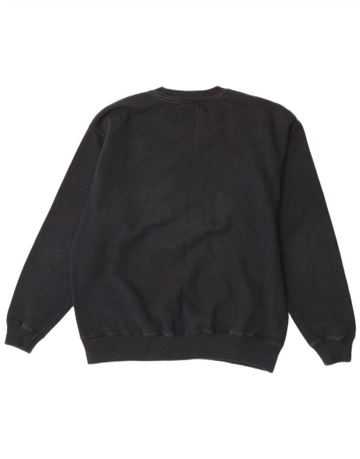 Felpa da uomo Champion Maglione grande in cotone nero